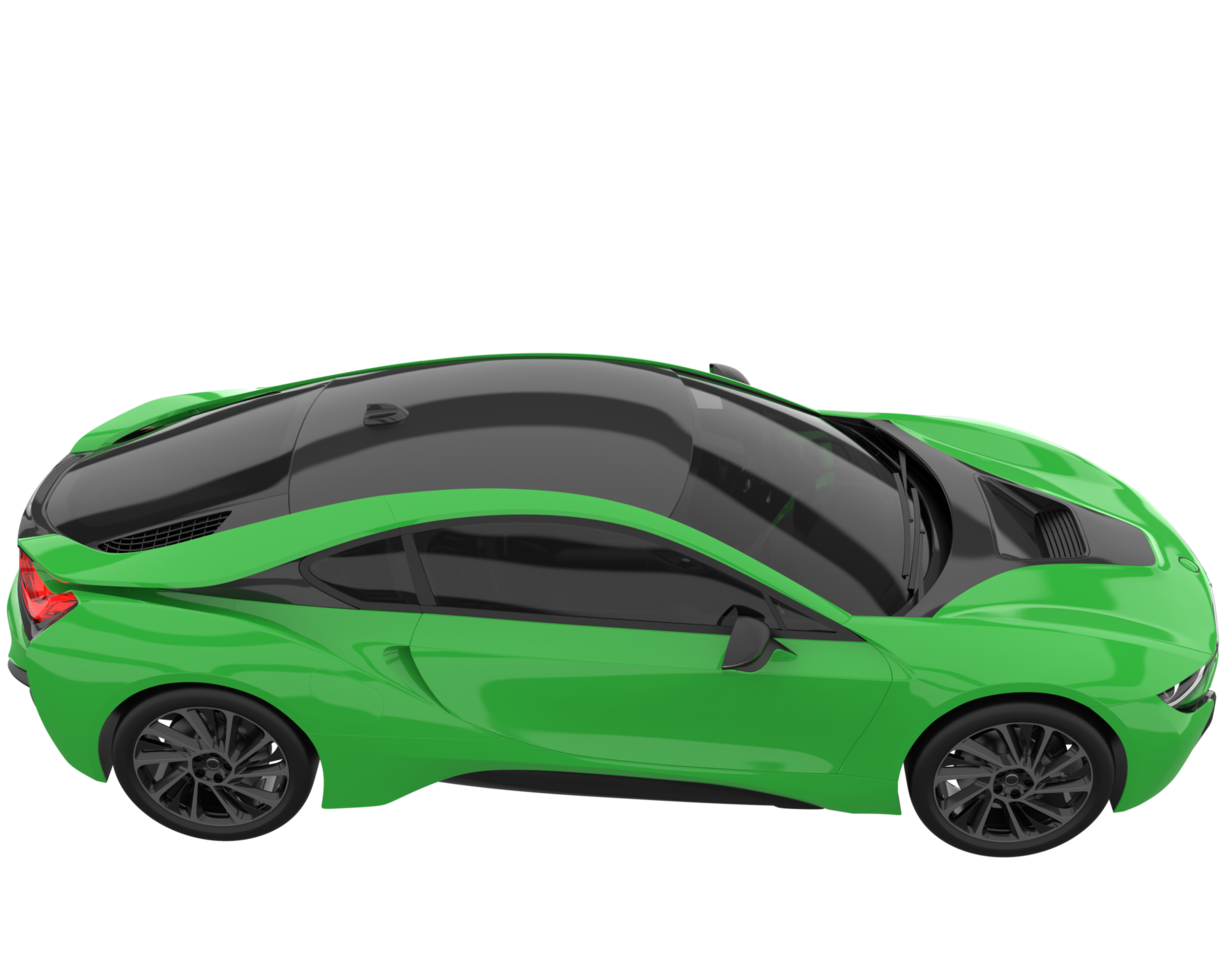 Sport car isolated on transparent background. 3d rendering - illustration png