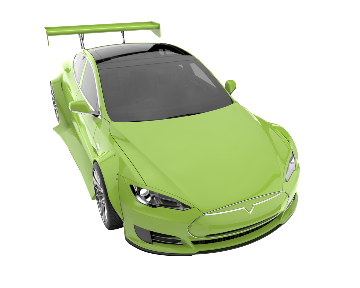 Sport car isolated on transparent background. 3d rendering - illustration png