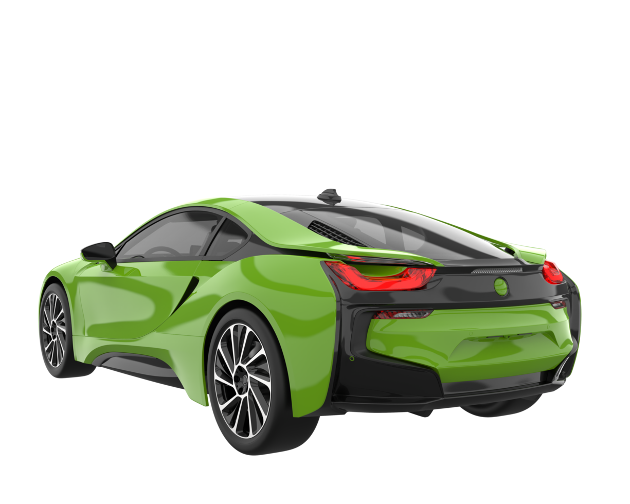 Sport car isolated on transparent background. 3d rendering - illustration png