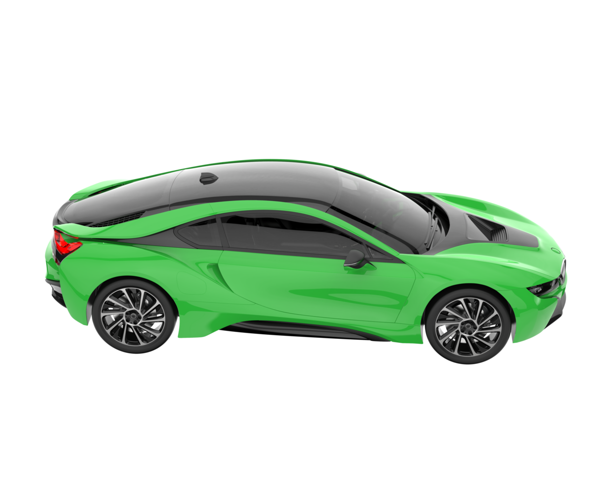 Sport car isolated on transparent background. 3d rendering - illustration png