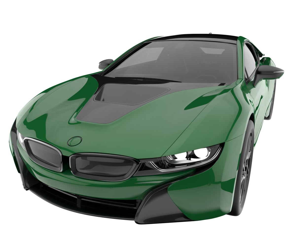 Sport car isolated on transparent background. 3d rendering - illustration png