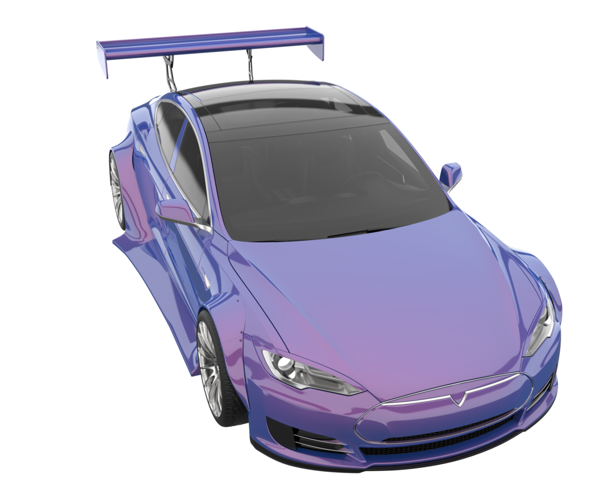 Sport car isolated on transparent background. 3d rendering - illustration png