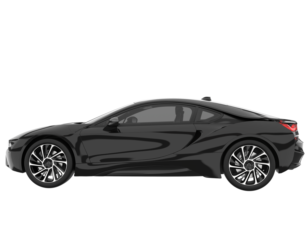 Sport car isolated on transparent background. 3d rendering - illustration png