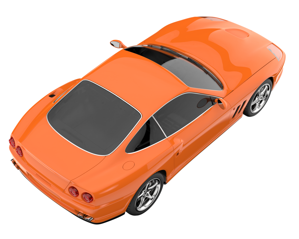Sport car isolated on transparent background. 3d rendering - illustration png