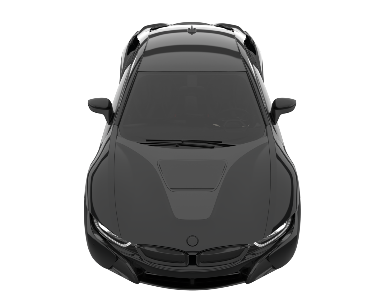 Sport car isolated on transparent background. 3d rendering - illustration png