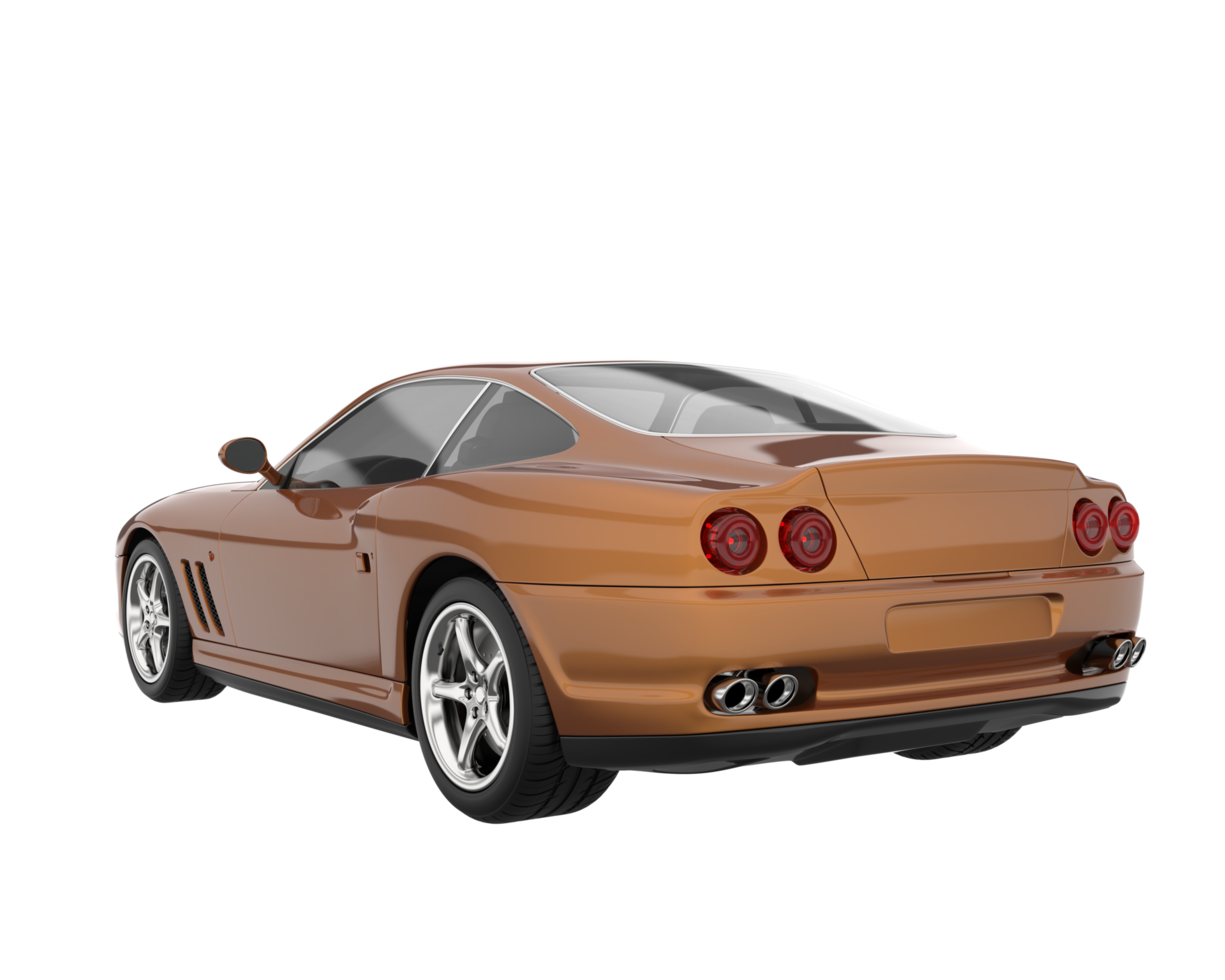 Sport car isolated on transparent background. 3d rendering - illustration png