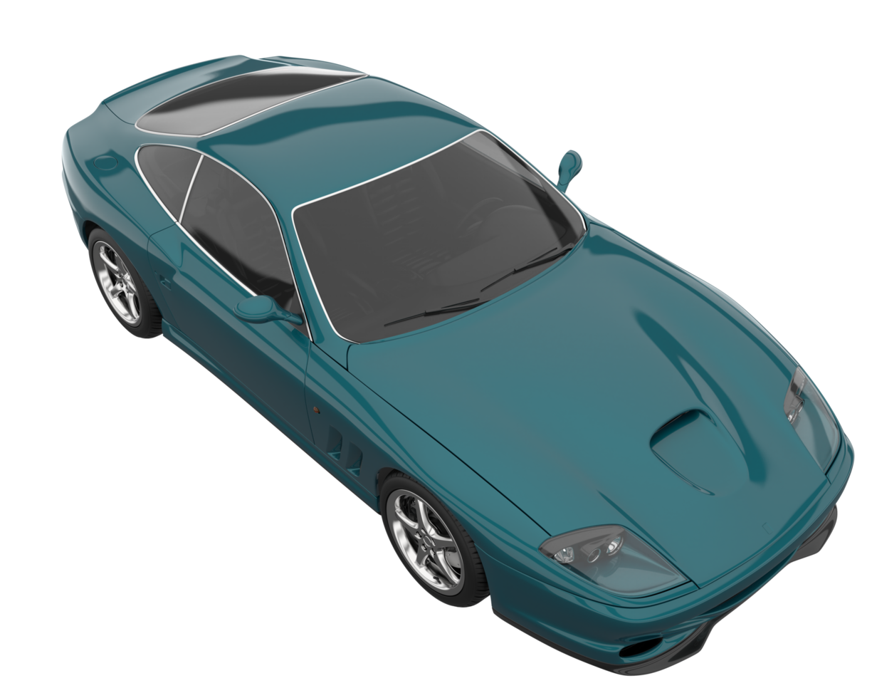 carro esporte isolado em fundo transparente. renderização 3D - ilustração png