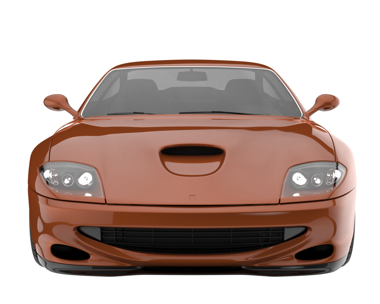 Sport car isolated on transparent background. 3d rendering - illustration png