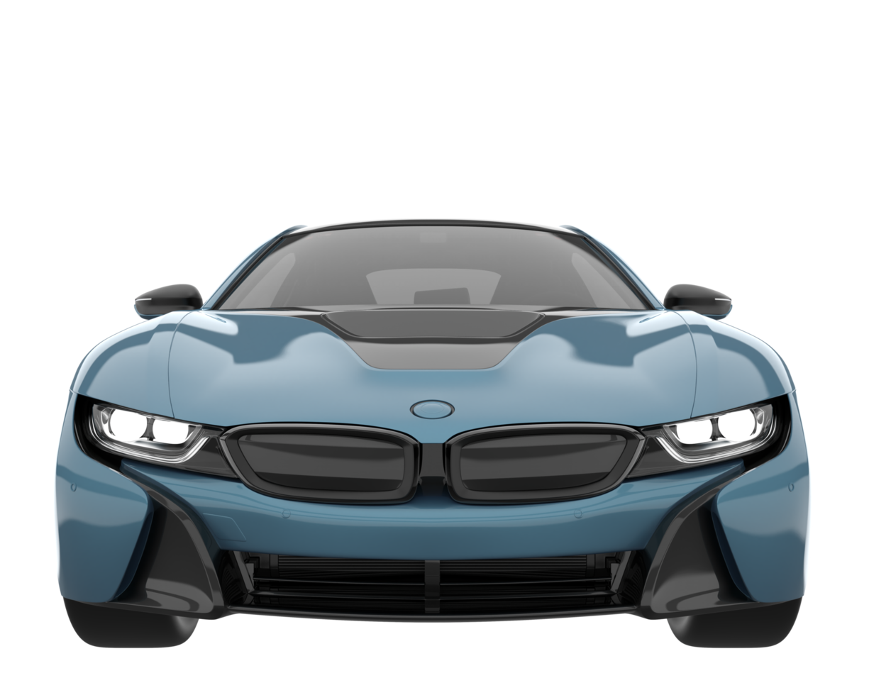 Sport car isolated on transparent background. 3d rendering - illustration png