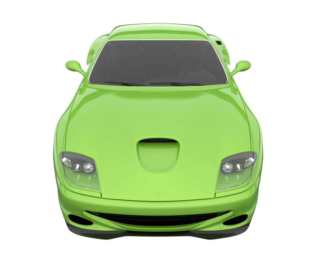 Sport car isolated on transparent background. 3d rendering - illustration png
