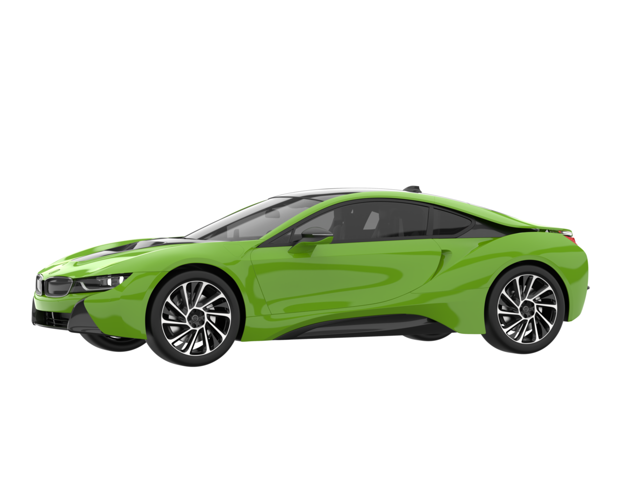 Sport car isolated on transparent background. 3d rendering - illustration png