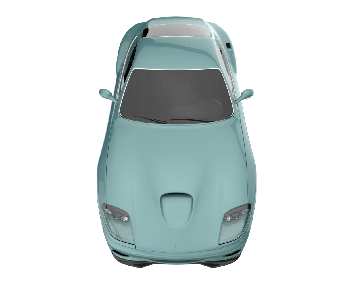 Sport car isolated on transparent background. 3d rendering - illustration png