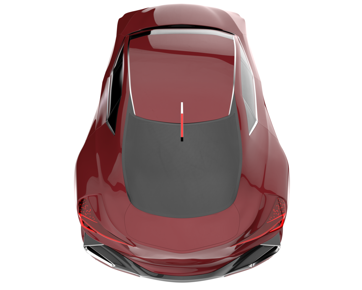 Sport car isolated on transparent background. 3d rendering - illustration png