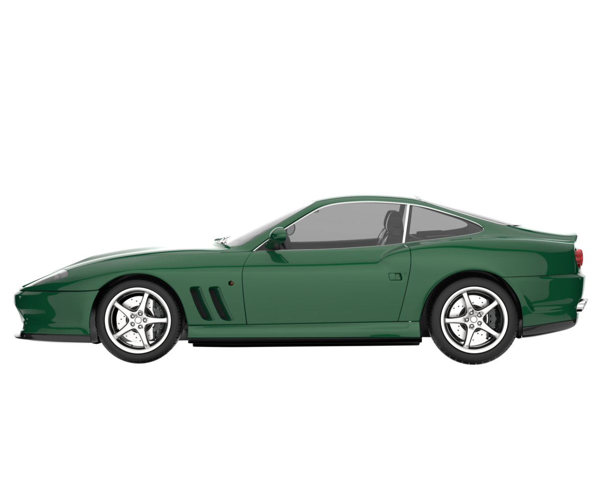 Sport car isolated on transparent background. 3d rendering - illustration png