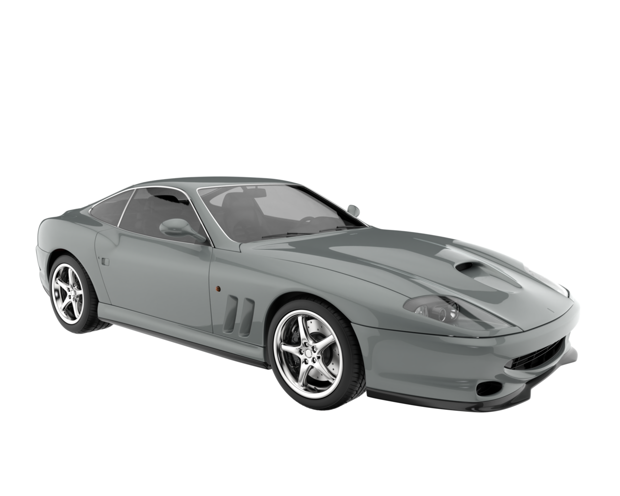 voiture de sport isolée sur fond transparent. rendu 3d - illustration png