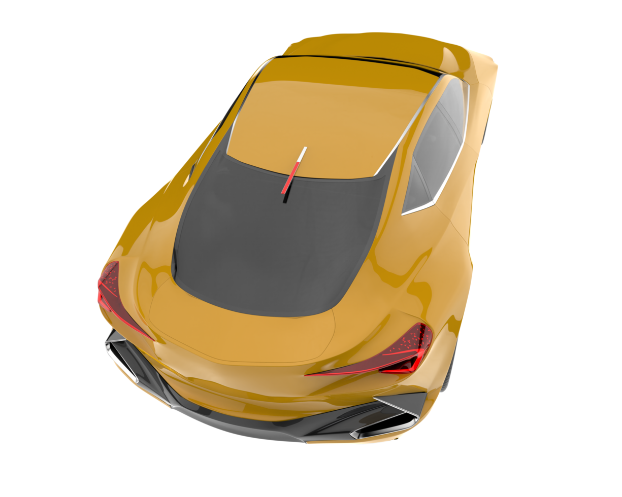 Sport car isolated on transparent background. 3d rendering - illustration png