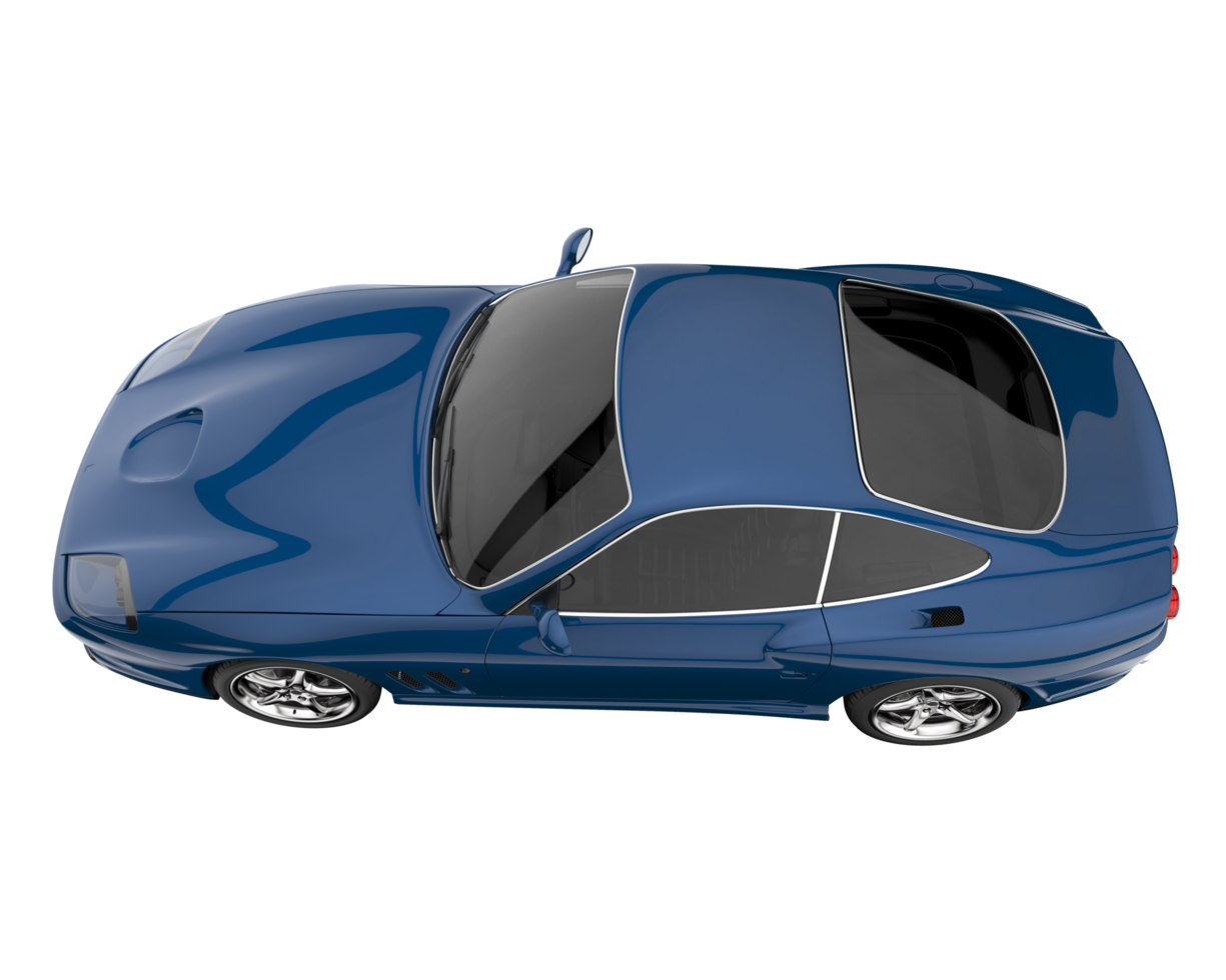 Sport car isolated on transparent background. 3d rendering - illustration png