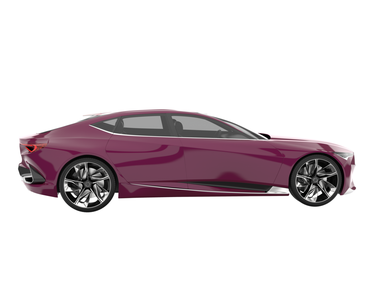 Sport car isolated on transparent background. 3d rendering - illustration png
