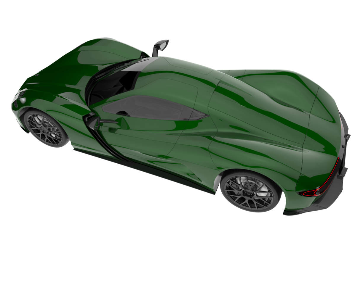 Sport car isolated on transparent background. 3d rendering - illustration png