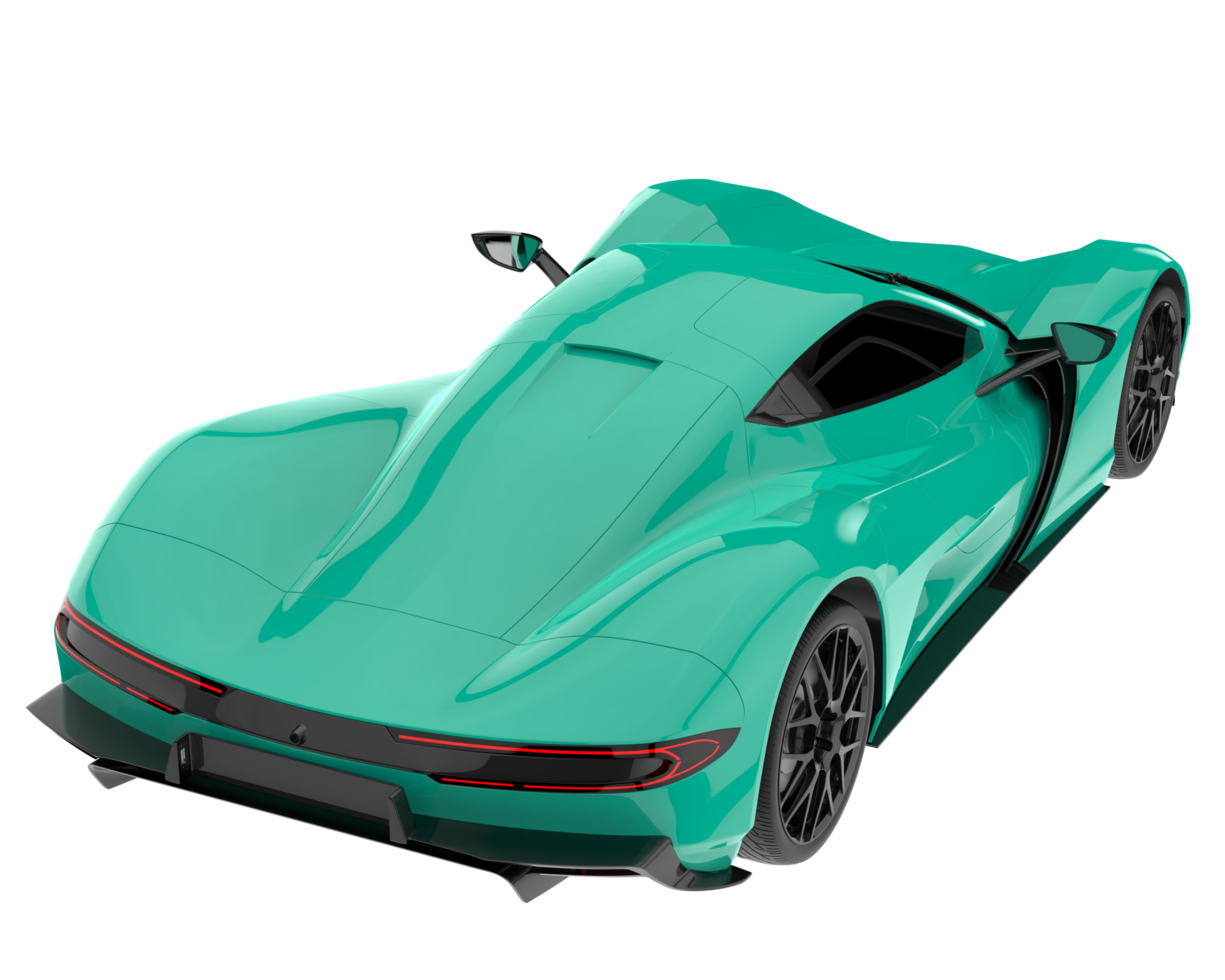 Sport car isolated on transparent background. 3d rendering - illustration png