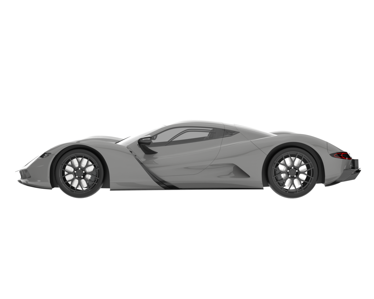 Sport car isolated on transparent background. 3d rendering - illustration png