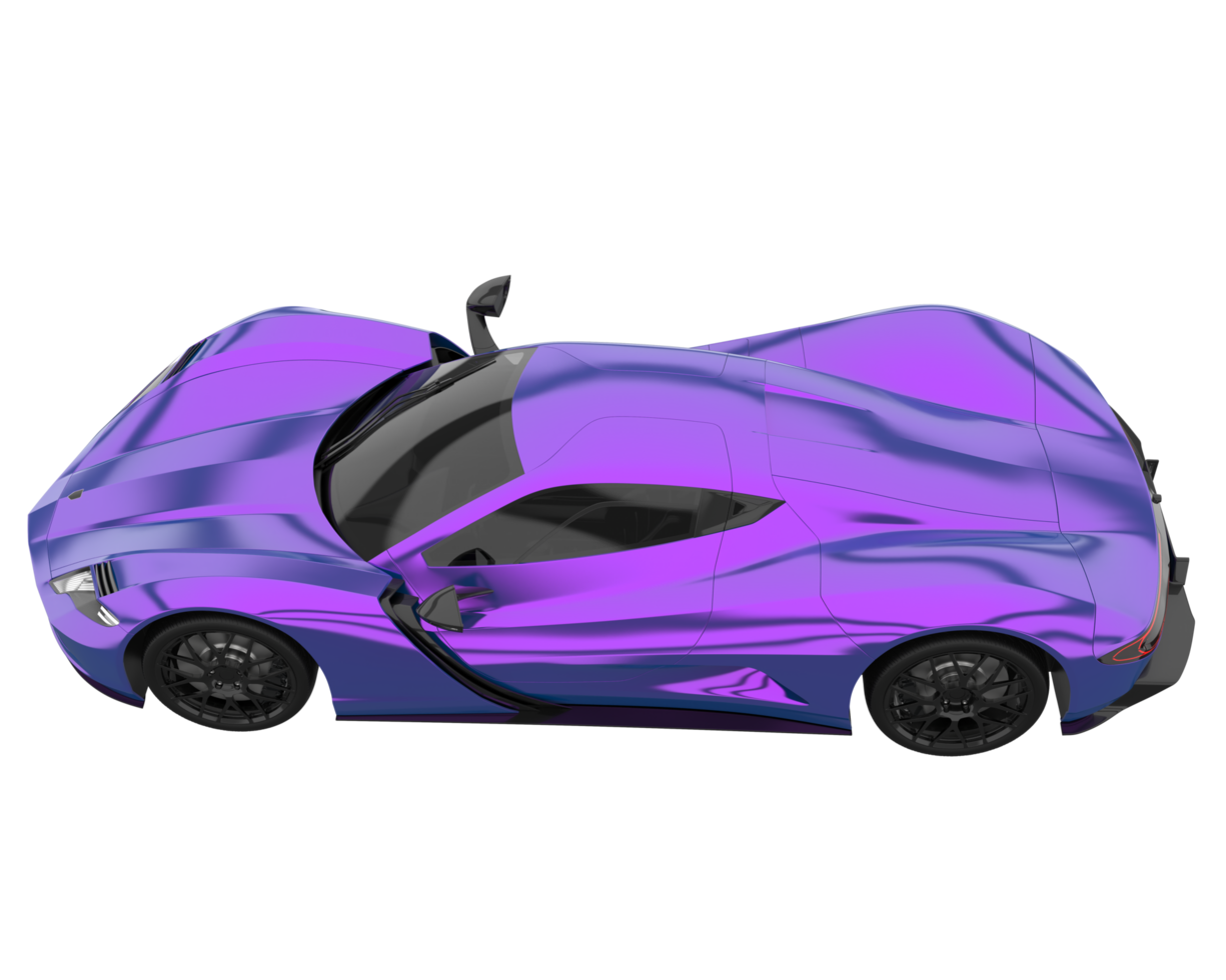 Sport car isolated on transparent background. 3d rendering - illustration png