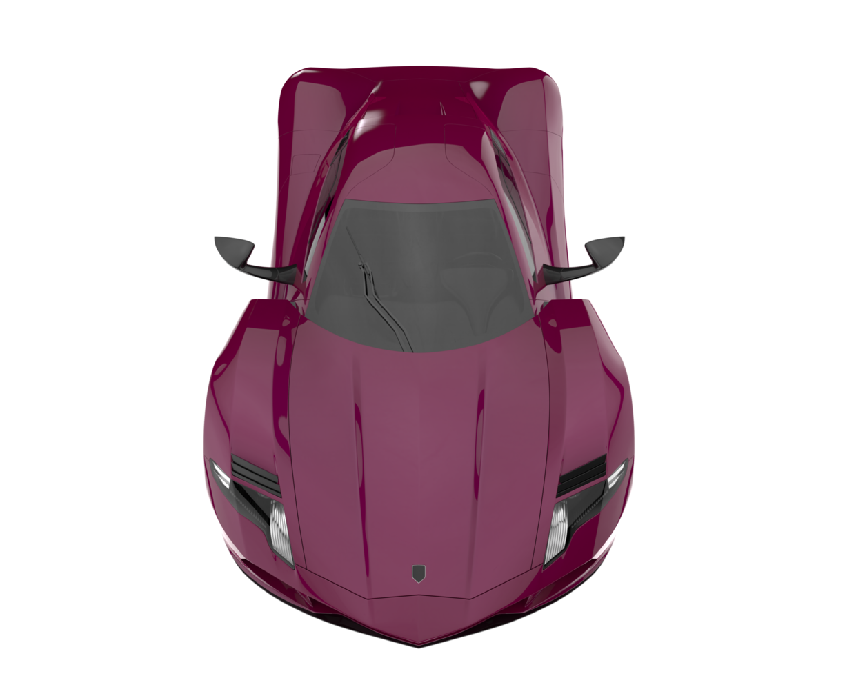 Sport car isolated on transparent background. 3d rendering - illustration png