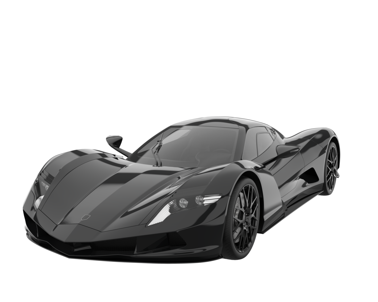 Sport car isolated on transparent background. 3d rendering - illustration png