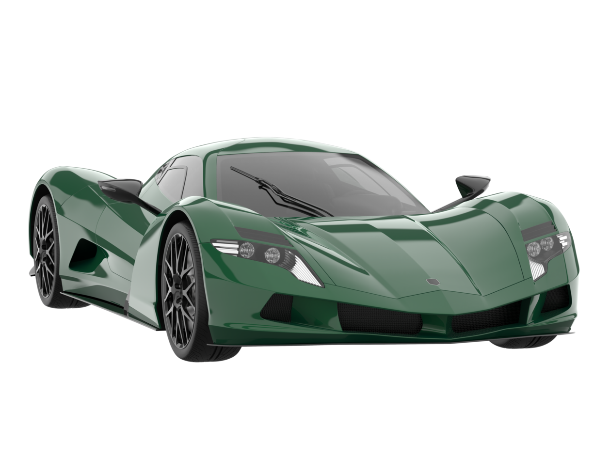 carro esporte isolado em fundo transparente. renderização 3D - ilustração png