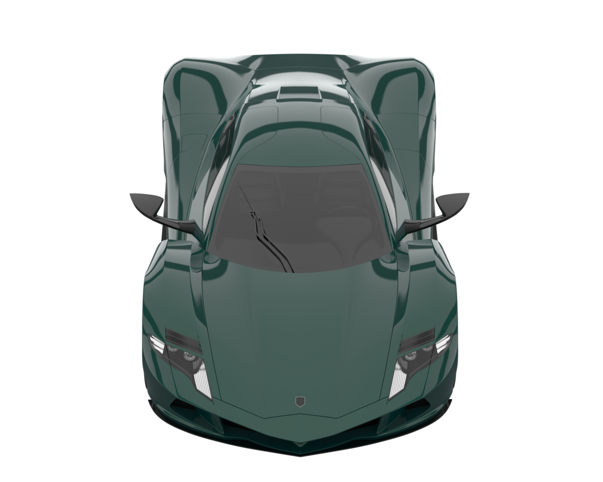 voiture de sport isolée sur fond transparent. rendu 3d - illustration png