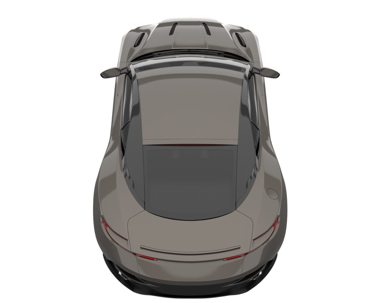 voiture de sport isolée sur fond transparent. rendu 3d - illustration png