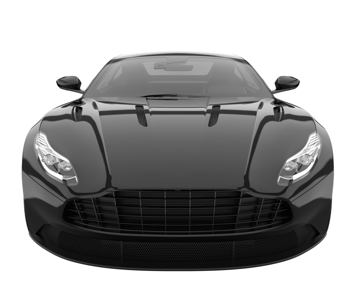 voiture de sport isolée sur fond transparent. rendu 3d - illustration png