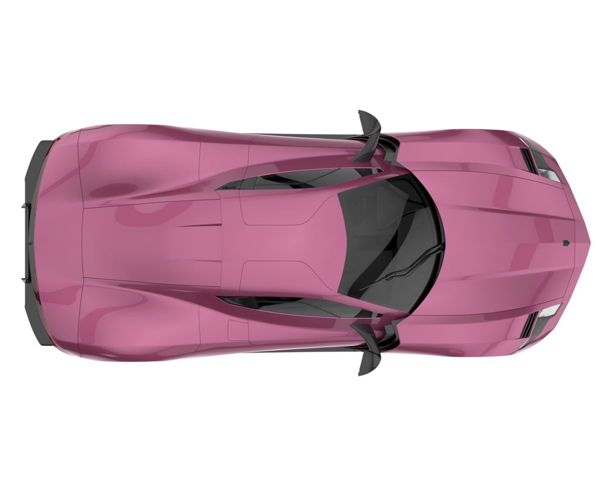 Sport car isolated on transparent background. 3d rendering - illustration png