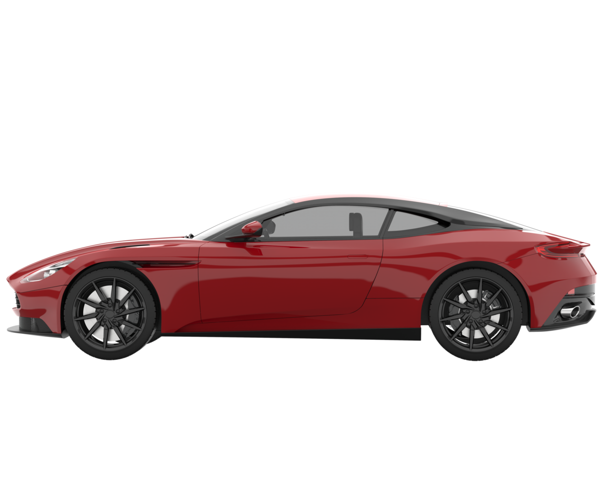 Sport car isolated on transparent background. 3d rendering - illustration png