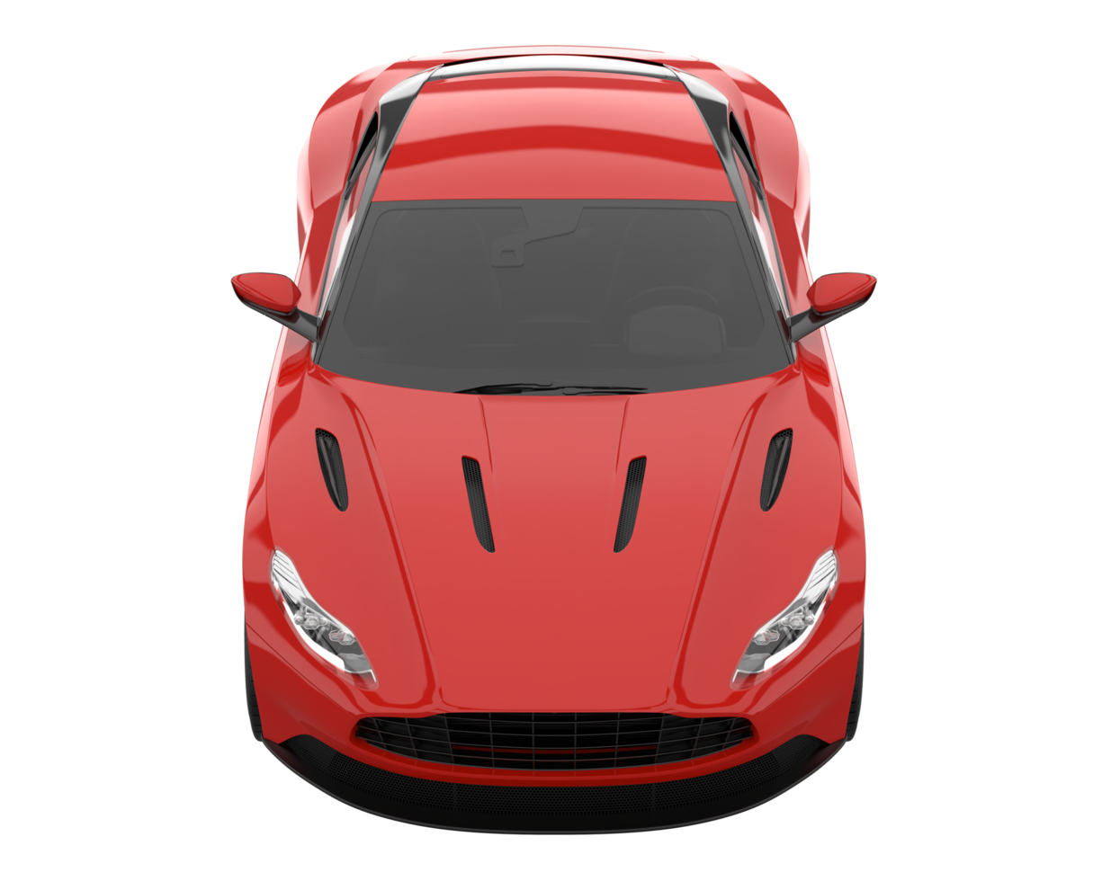 voiture de sport isolée sur fond transparent. rendu 3d - illustration png