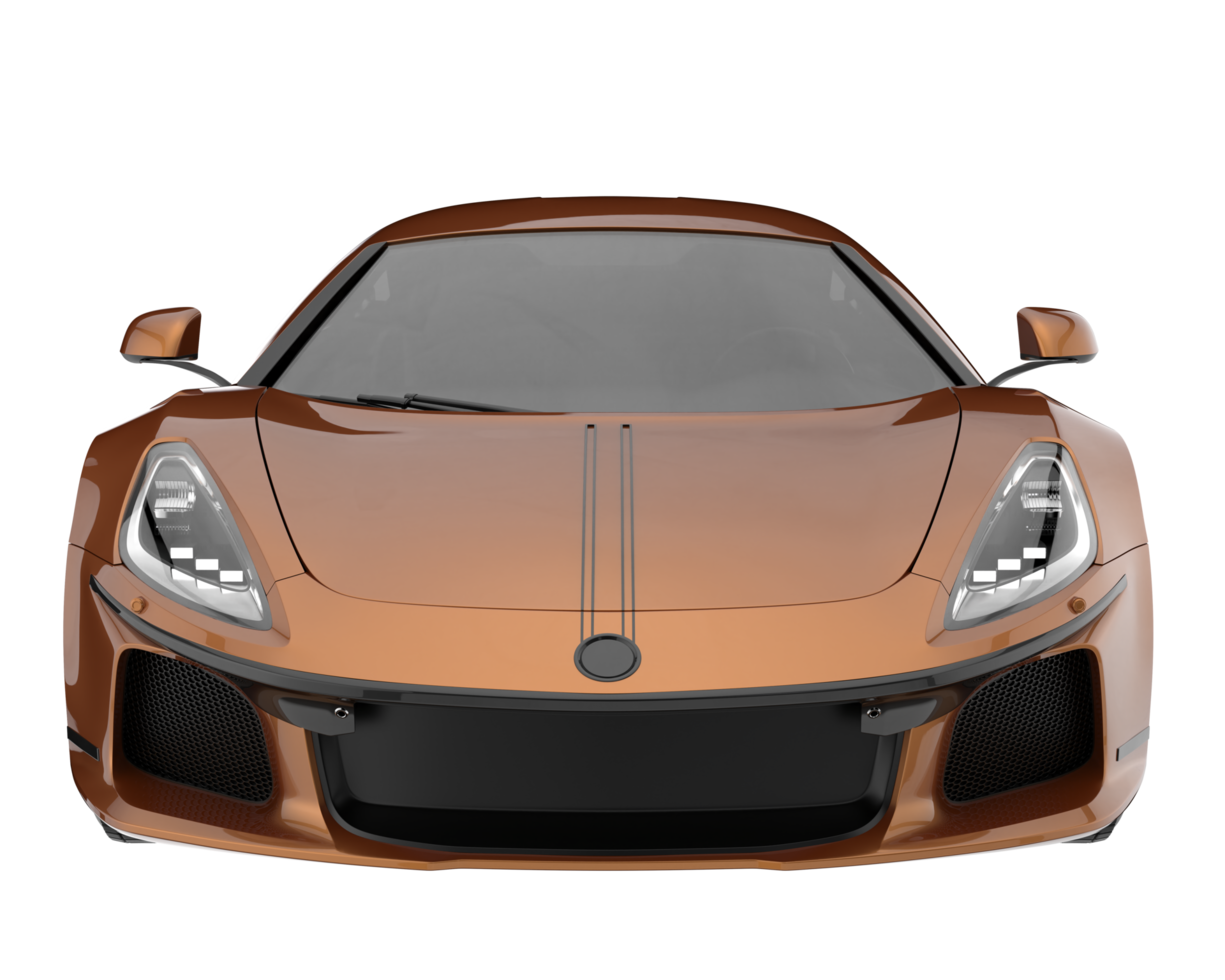 Sport car isolated on transparent background. 3d rendering - illustration png