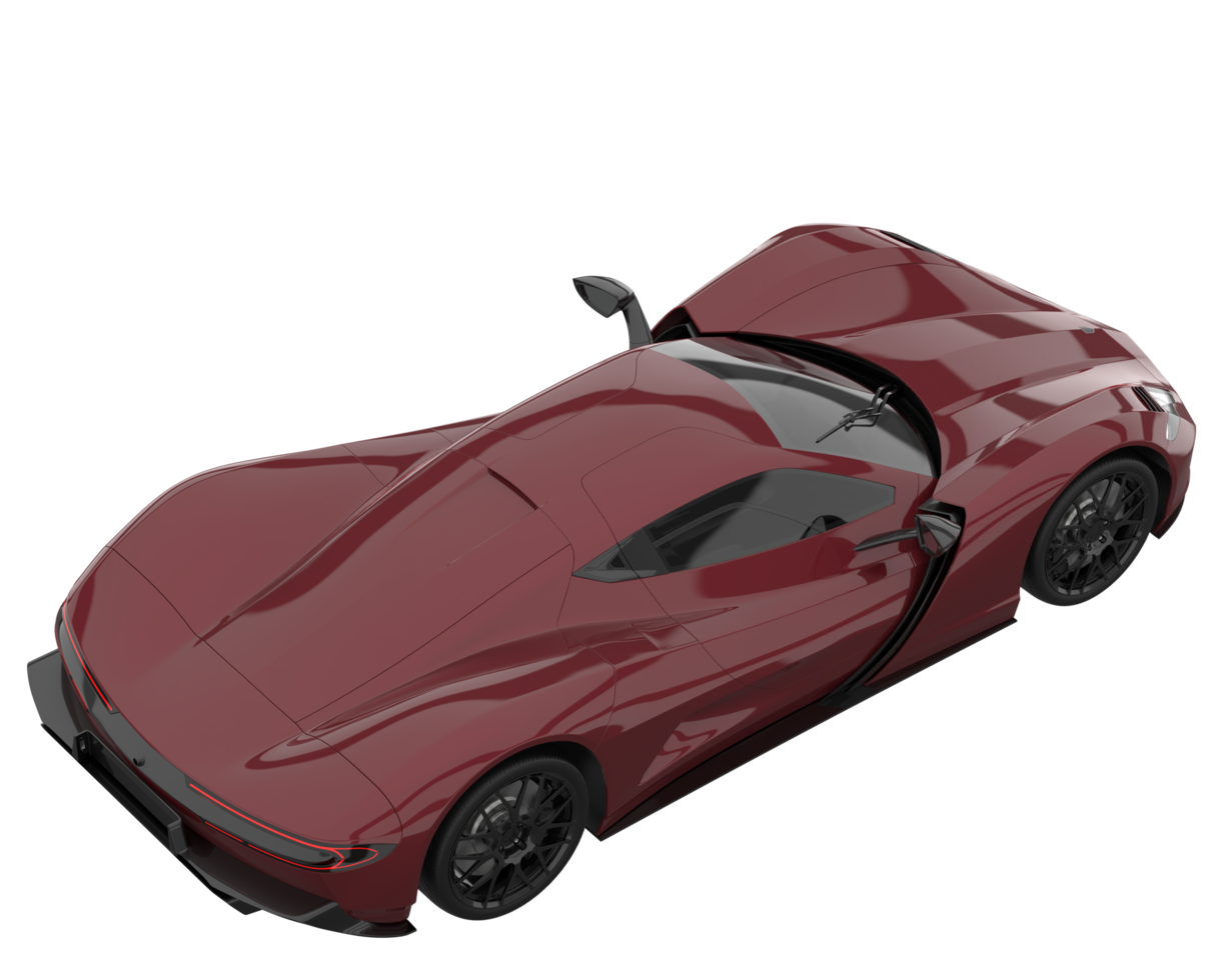 Sport car isolated on transparent background. 3d rendering - illustration png