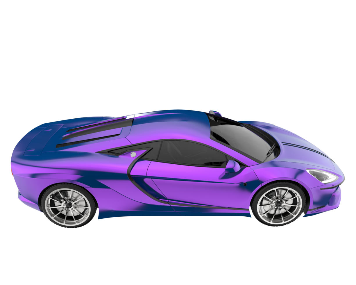 Sport car isolated on transparent background. 3d rendering - illustration png