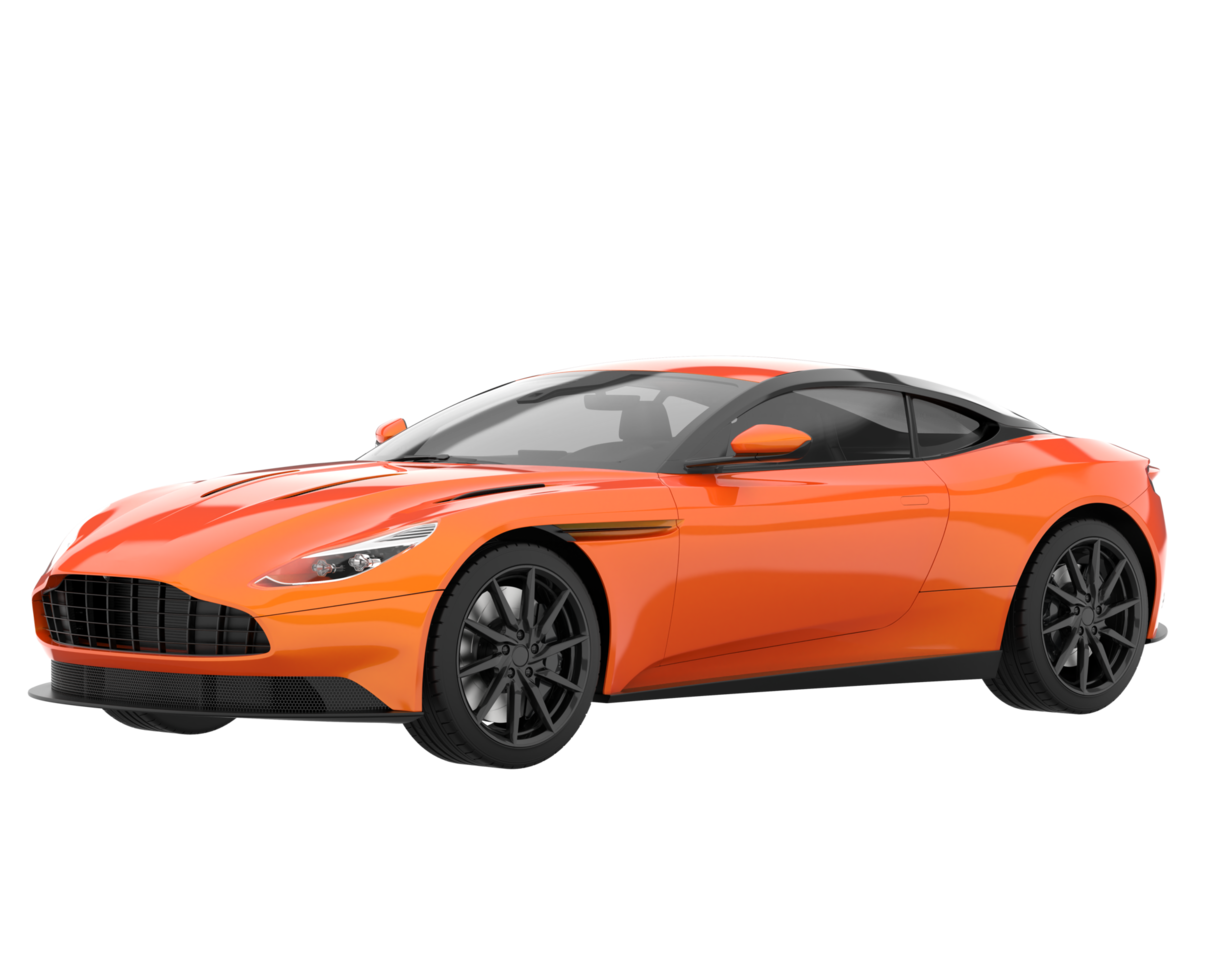 Sport car isolated on transparent background. 3d rendering - illustration png