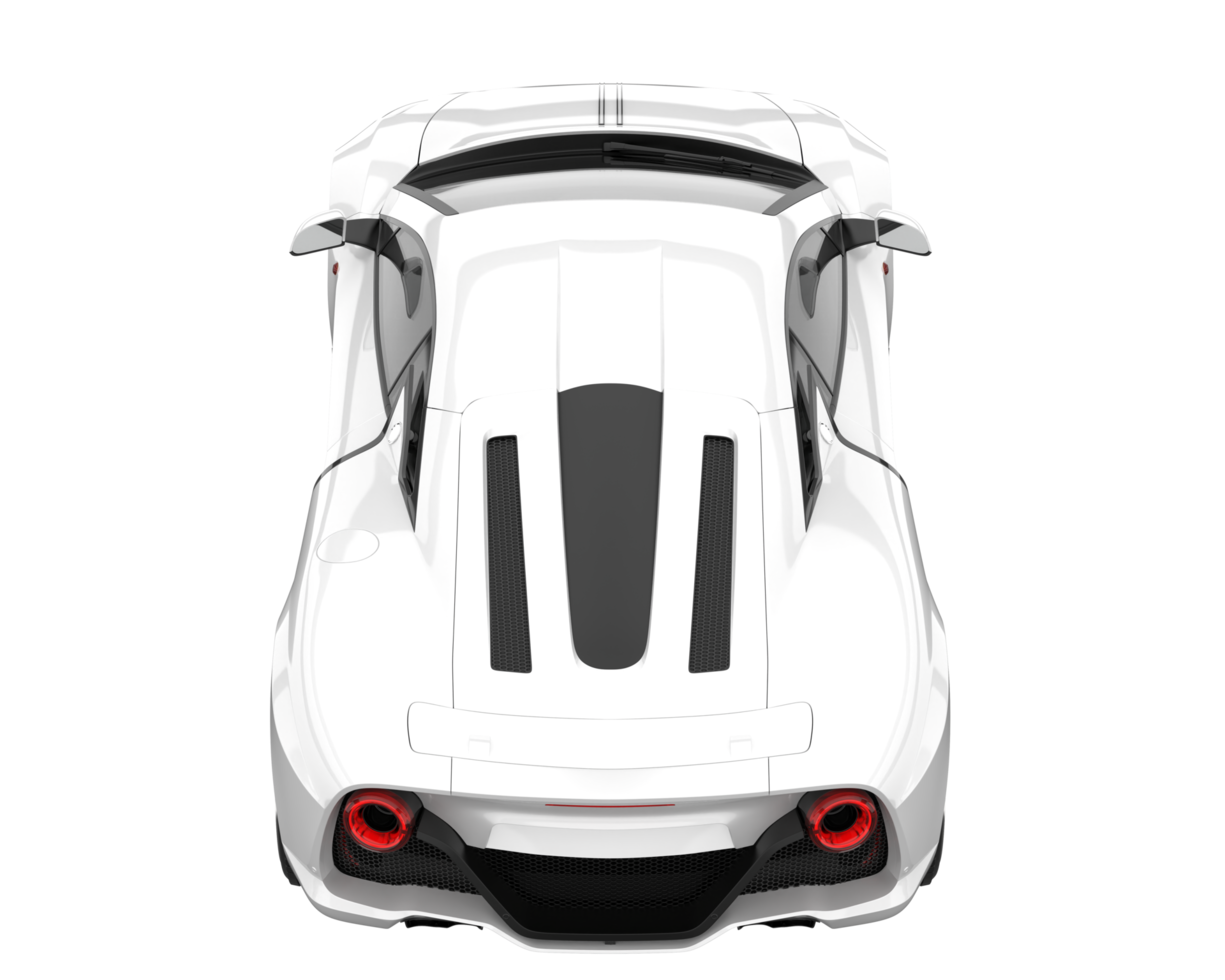 Sport car isolated on transparent background. 3d rendering - illustration png