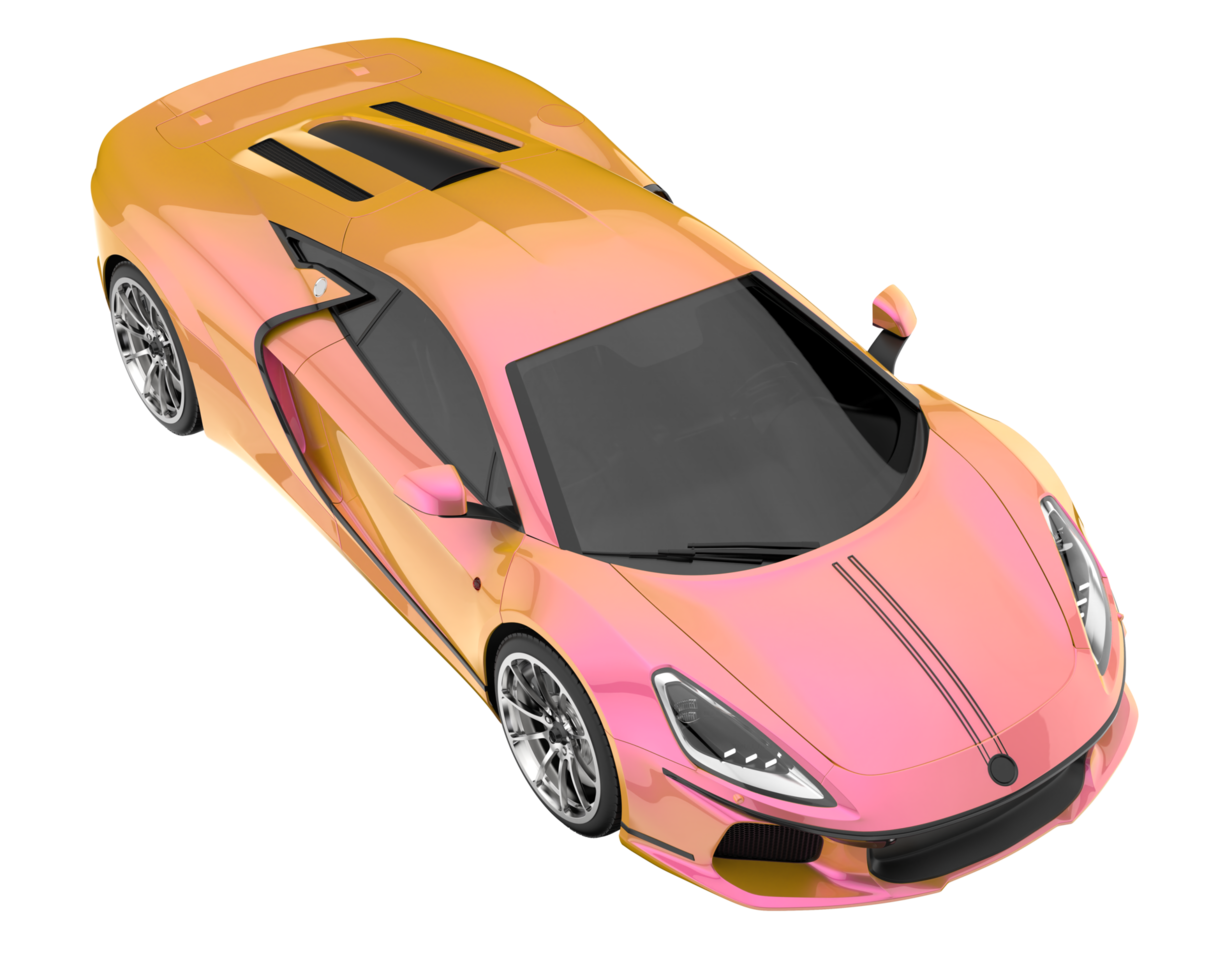 Sport car isolated on transparent background. 3d rendering - illustration png