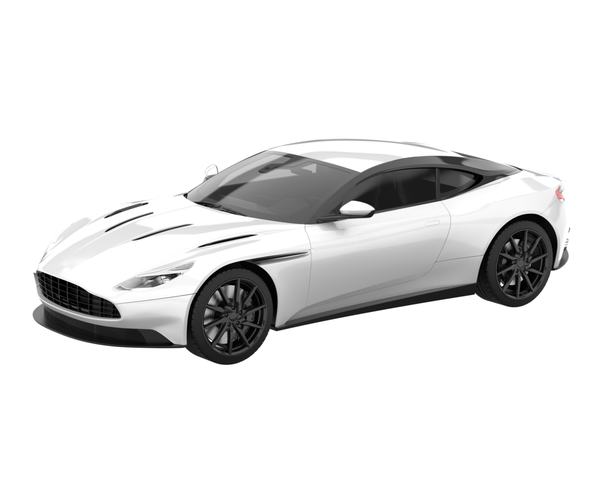 Sport car isolated on transparent background. 3d rendering - illustration png