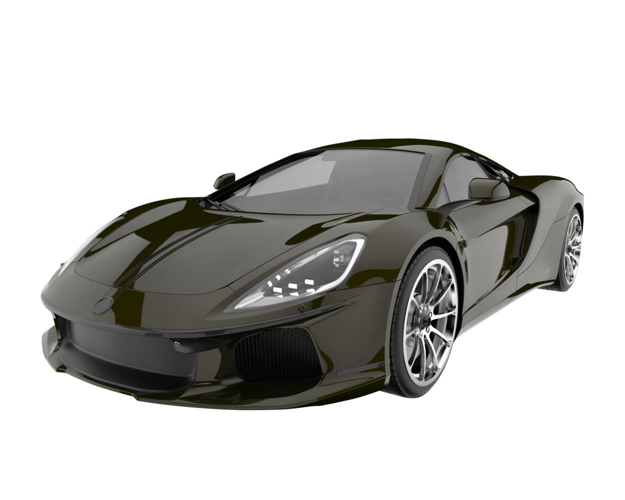 Sport car isolated on transparent background. 3d rendering - illustration png