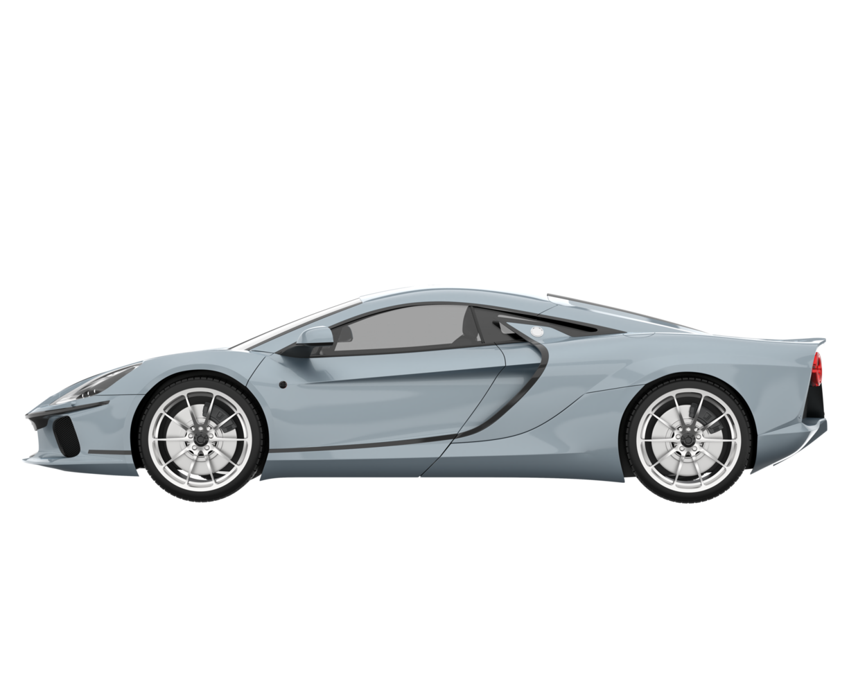 Sport car isolated on transparent background. 3d rendering - illustration png