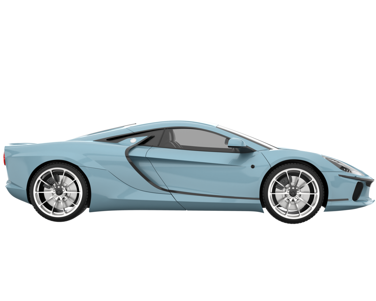 voiture de sport isolée sur fond transparent. rendu 3d - illustration png