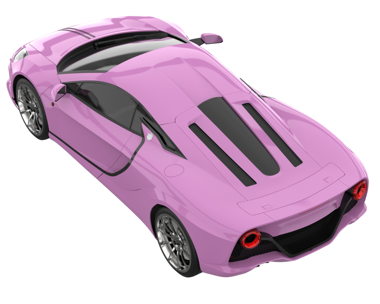 Sport car isolated on transparent background. 3d rendering - illustration png