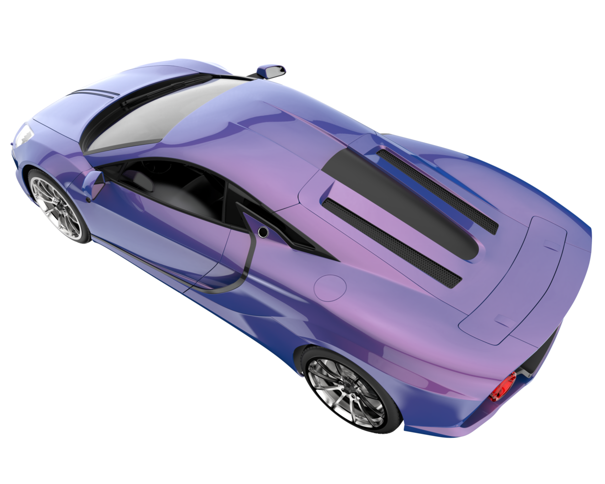 Sport car isolated on transparent background. 3d rendering - illustration png