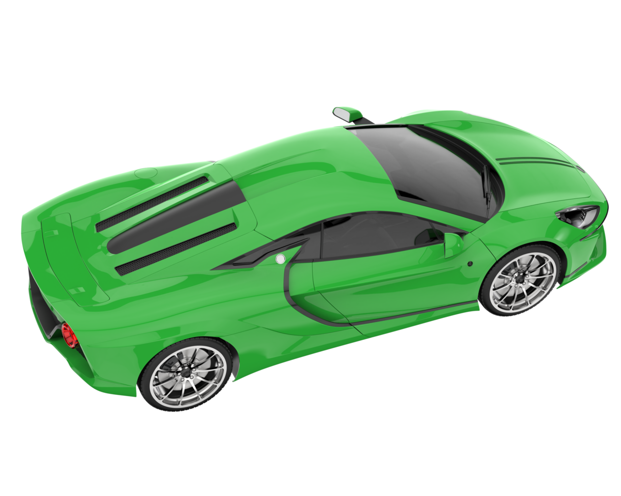 Sport car isolated on transparent background. 3d rendering - illustration png