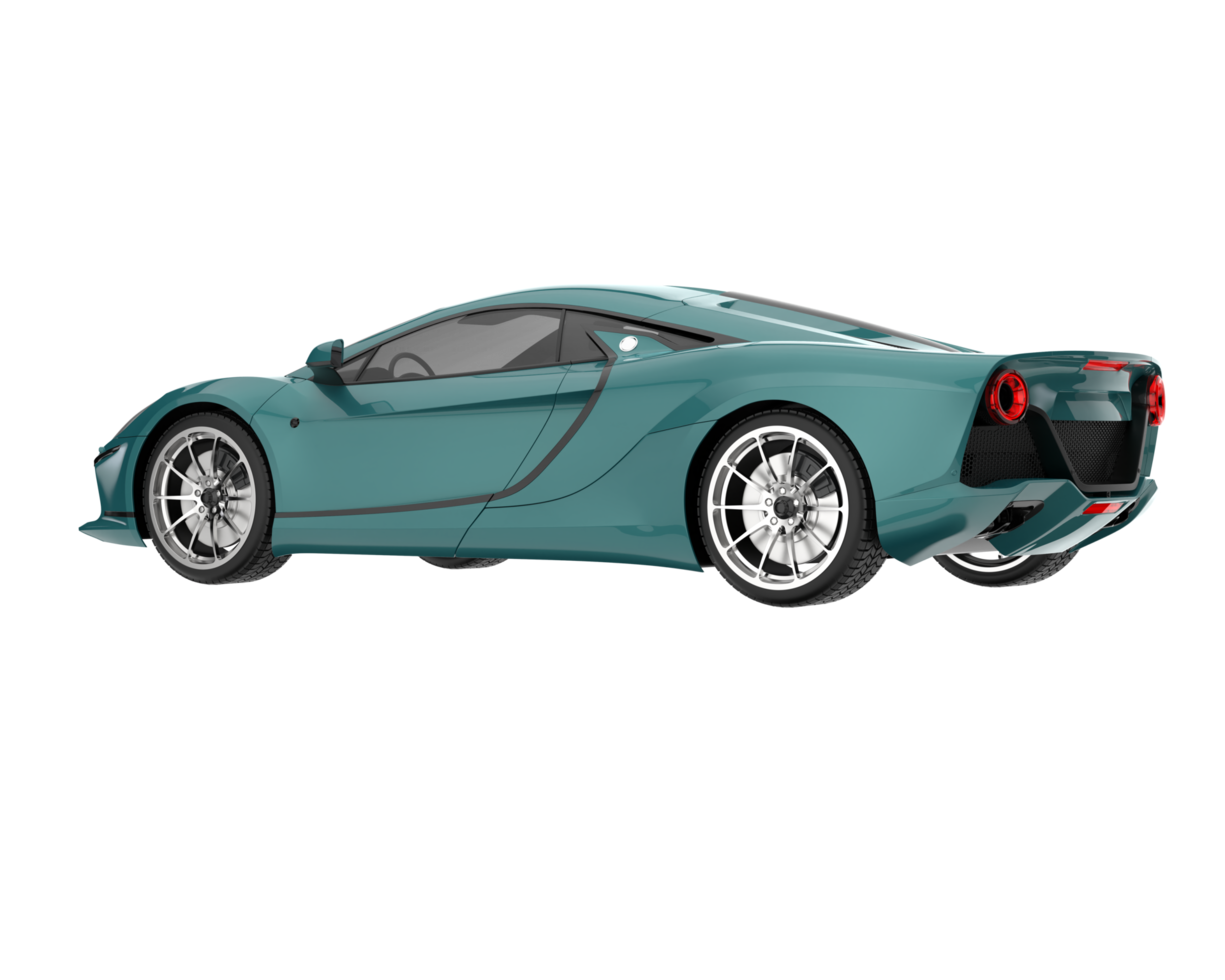 carro esporte isolado em fundo transparente. renderização 3D - ilustração png