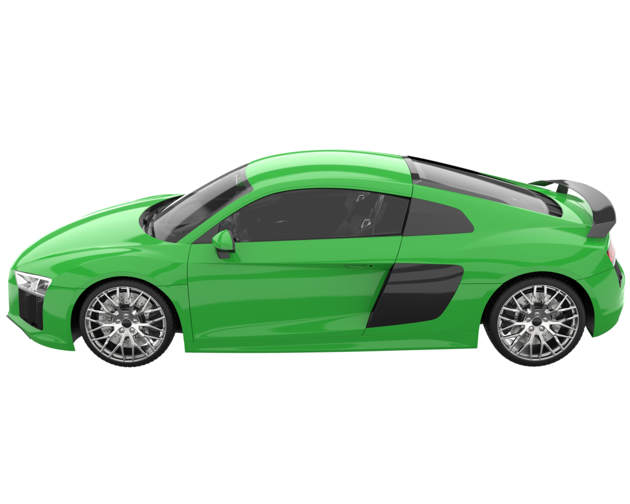 Sport car isolated on transparent background. 3d rendering - illustration png